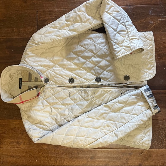 Burberry Other - Burberry Cream Quilted Jacket